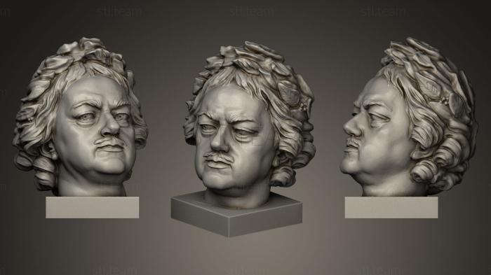 3D модель Голова Петра Великого (STL)