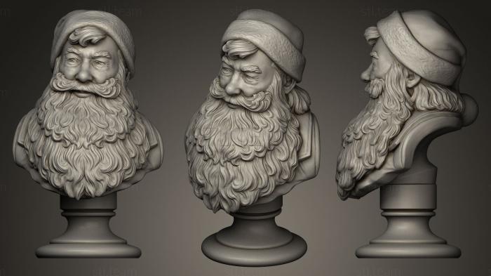 3D модель Портрет Санта-Клауса (STL)