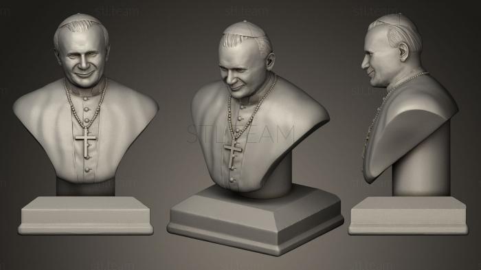 3D модель Святой Папа Иоанн Павел Великий (STL)