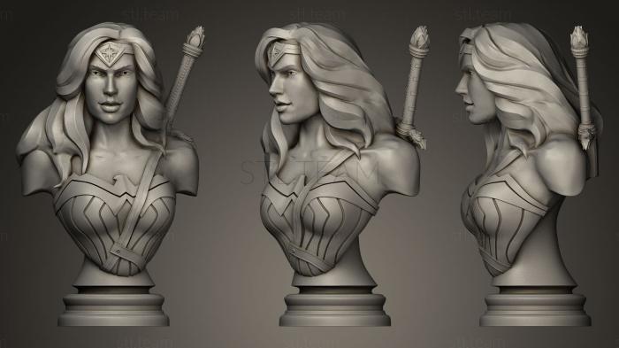 3D модель Чудо-женщина с мечом (STL)
