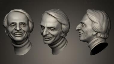 3D модель Карикатурная скульптура Карла Сагана (STL)