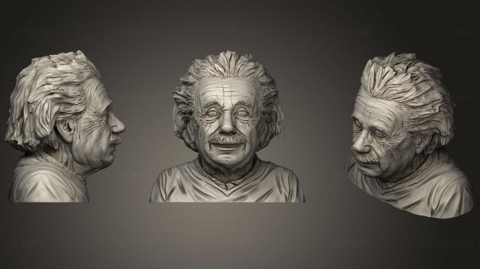 3D модель Альберт Эйнштейн (STL)