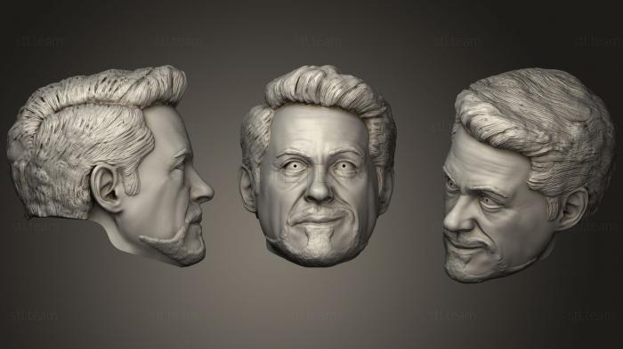 3D модель Голова Тони Старка (STL)