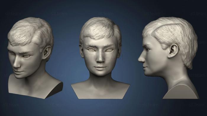 3D модель Бюст Одри Хепберн (STL)