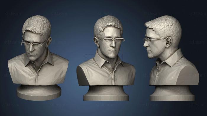 Бюсты и барельефы известных личностей Скульптура Эдварда Сноудена