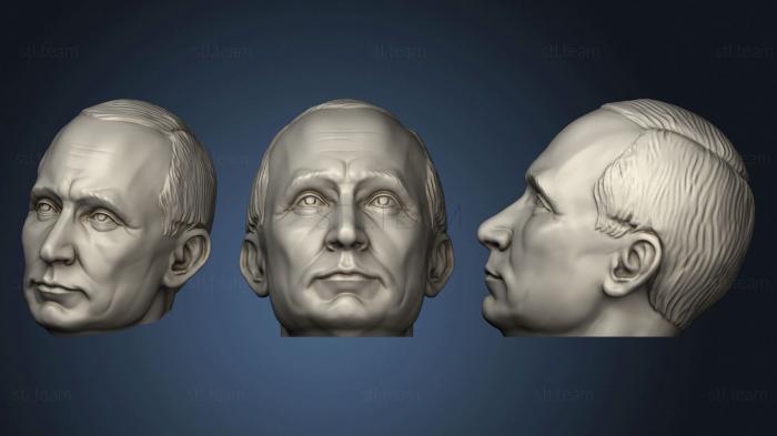 3D модель Бюст головы Путина (STL)
