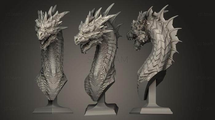 3D модель Оргусс, высокий зеленый дракон (STL)