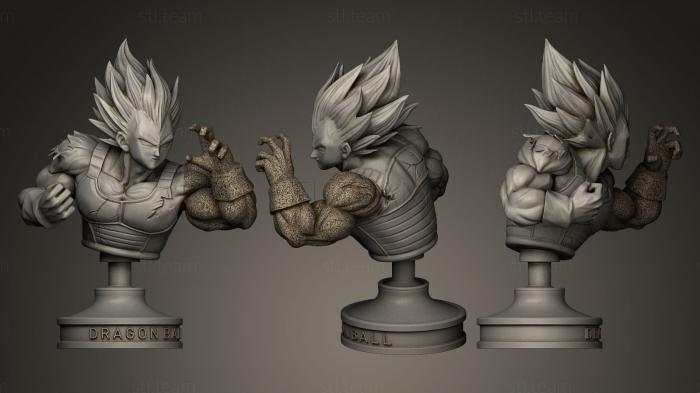 3D модель Вегета из Dragon Ball (STL)