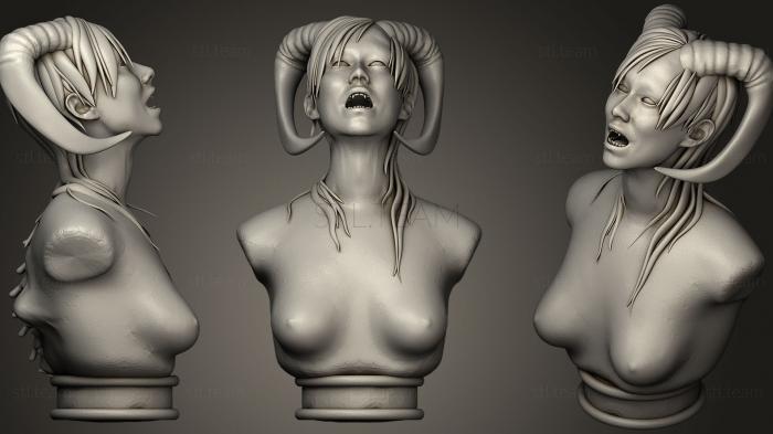 3D модель Бюст Суккуба Статуя (STL)