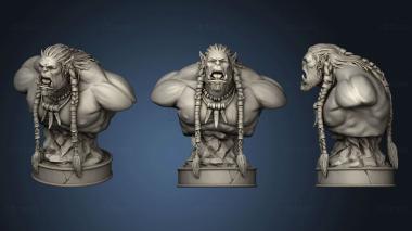 3D модель Бюст Дуротана в World of Warcraft (STL)