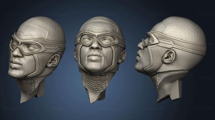 3D модель Соколиная голова и Гуглы (STL)