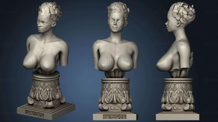 3D модель Женский научно-фантастический бюст (STL)