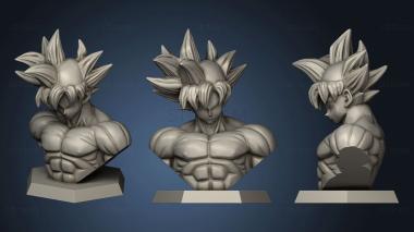 3D модель Бюст goku ultra instito (STL)