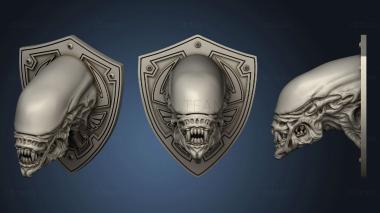 3D модель Новое Настенное Крепление Hd Alien Head Trophy 2 (STL)