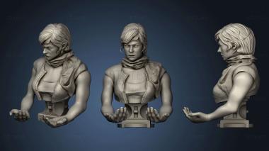 3D модель Подставка Alice Resident Evil bust (STL)