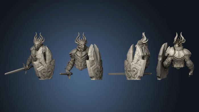 3D модель Бюст Альтаира Драконорожденного Паладина (STL)