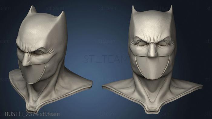 3D модель Капюшон с надписью BATMAN batfleck (STL)