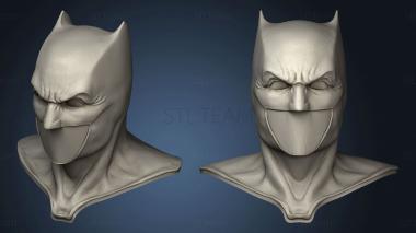 3D модель Капюшон с надписью BATMAN batfleck (STL)