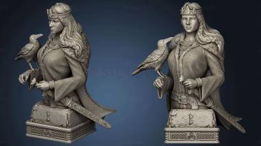 3D модель Шахматная королева викингов (STL)