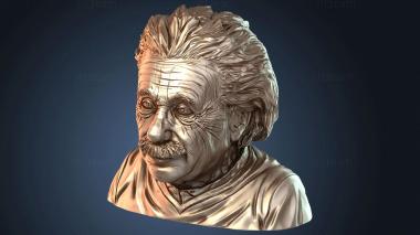 3D модель Бюст Альберта Эйнштейна из смолы (STL)