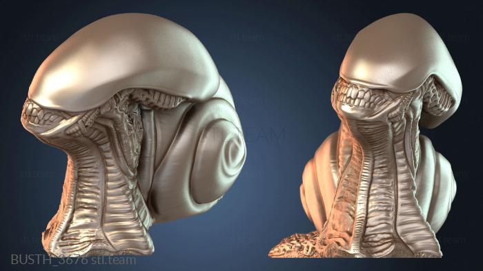 Бюсты монстры и герои Подставка для ручек Alien Snail