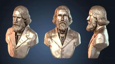 3D модель Генерал Эмброуз Пауэлл Хилл бюст (STL)
