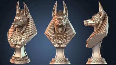 3D модель Бюст Анубиса и Ра (STL)
