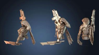 3D модель Апокалиптическое влечение, бюст, волосы Клаудии, SFW (STL)