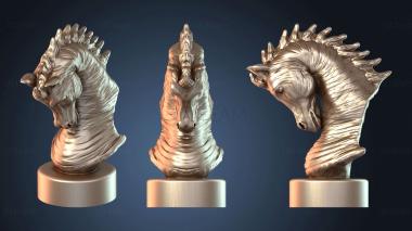 3D модель Бюст арабской лошади (STL)