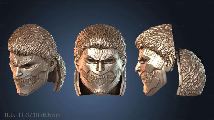 Бюсты монстры и герои Маска Бронированного Титана Назад