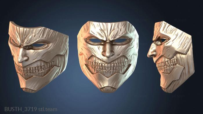 Бюсты монстры и герои Бронированная маска титана