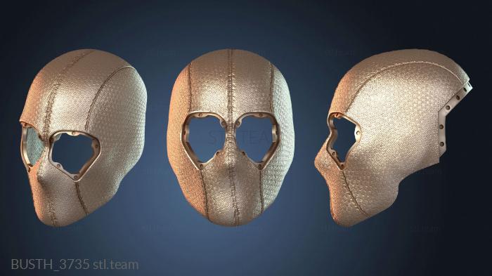 Бюсты монстры и герои Текстурированная маска Atom Smasher