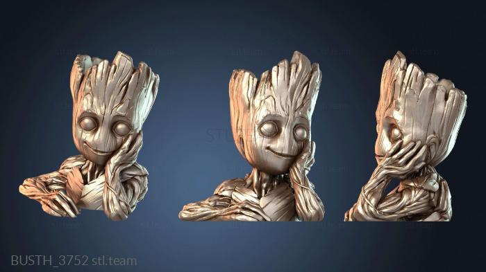 Бюсты монстры и герои Малыш Грут