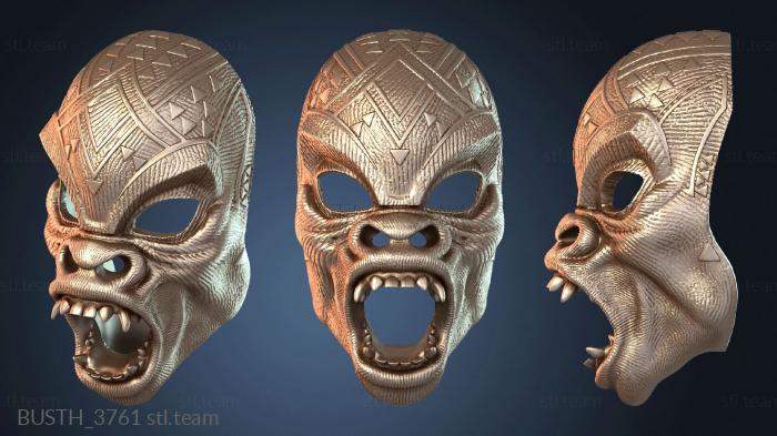 Бюсты монстры и герои Маска Бакинского Воина