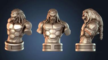 3D модель Бородатый мужчина (STL)