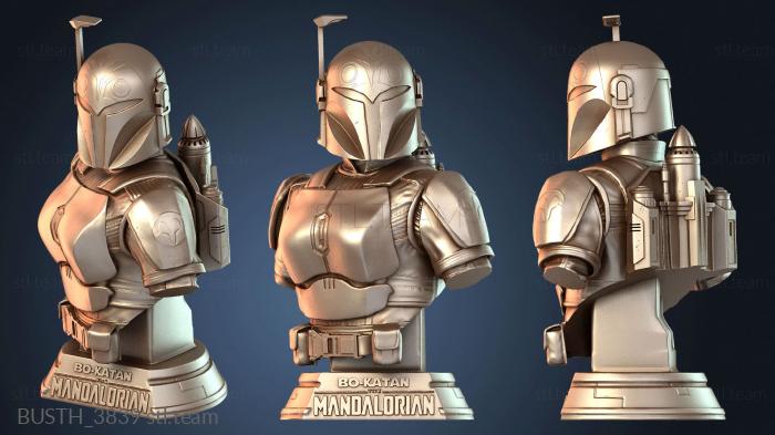 Бюсты монстры и герои Bo katan bust Antena