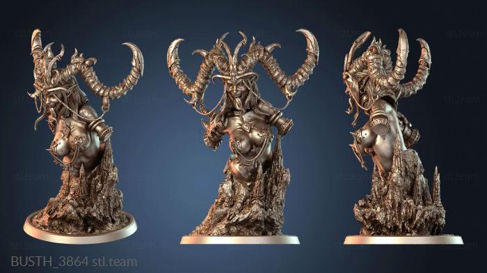 Бюсты монстры и герои Гравюра на бюсте