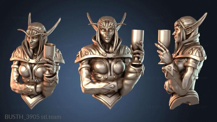 Бюсты монстры и герои БЮСТ ЭЛЬФ Любитель вина