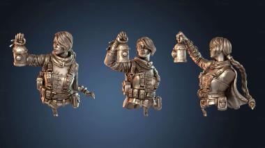 3D модель Бюст Элисии-человека-исследователя (STL)