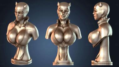 3D модель Бюст Женщины-кошки (STL)