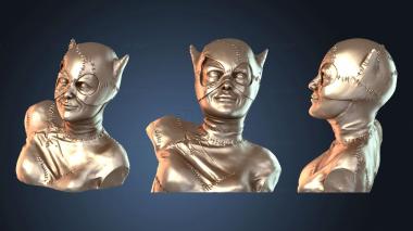 3D модель Бюст Женщины-кошки Элегантный Фред (STL)