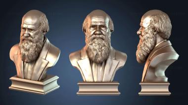 3D модель Портрет Чарльза Дарвина (STL)