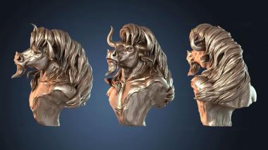 3D модель Грудь Бюста Минотавра (STL)
