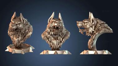 3D модель Грудь оборотня бюст шипы (STL)