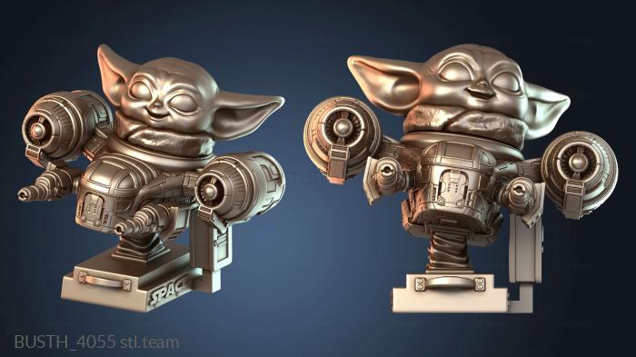 Бюсты монстры и герои Чиби Грогу Мандалорский Воздушный Корабль