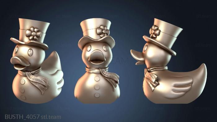 Бюсты монстры и герои Рождественские утята Морозная резиновая уточка