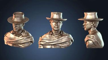 3D модель Клинт Иствуд (STL)