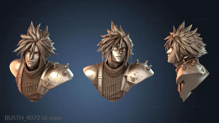 Бюсты монстры и герои Взрывы Клауда Страйфа