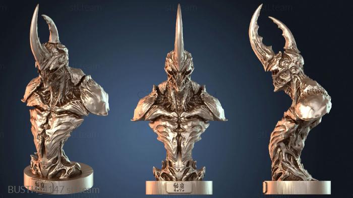 Бюсты монстры и герои Стилизованный бюст демона