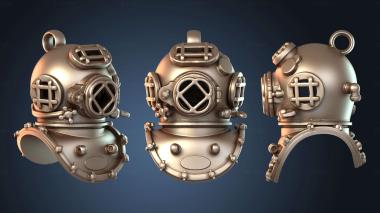 3D модель Классический водолазный шлем (STL)